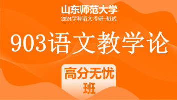 2024年山东师范大学903语文教学论考研课程|高分无忧班