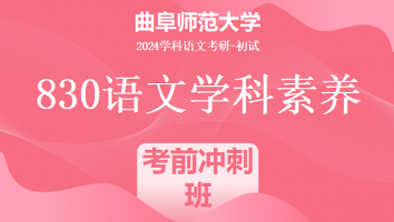 2024年曲阜师范大学830语文学科素养课程|考点冲刺班