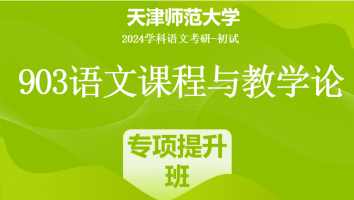 2024年天津师范大学903语文课程与教学论|专项提升班