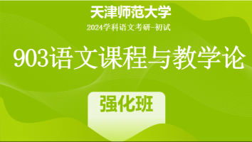 2024年天津师范大学903语文课程与教学论|强化班