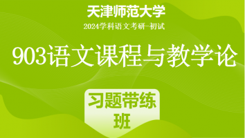 2024年天津师范大学903语文课程与教学论|习题带练班