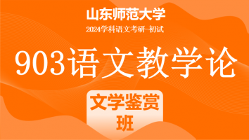 2024年山东师范大学903语文教学论考研辅导课程|文学鉴赏班