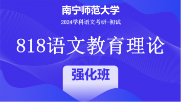 2024年南宁师范大学818语文教育理论|强化班